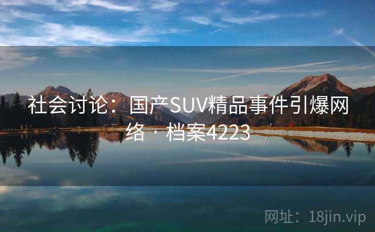 社会讨论：国产SUV精品事件引爆网络 · 档案4223